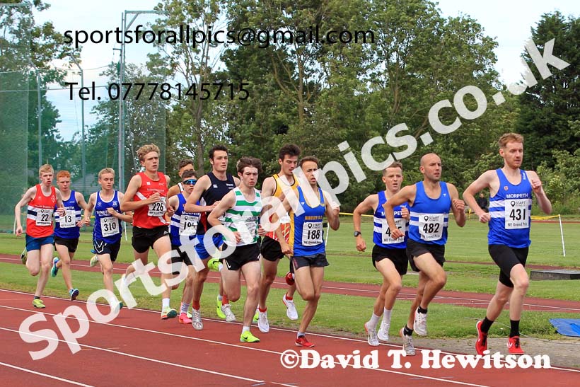 3000 metres, 2023 NEGP 4 Monkton, Wed., July 12th.  Photo: David T. Hewitson/Sports for All Pics
